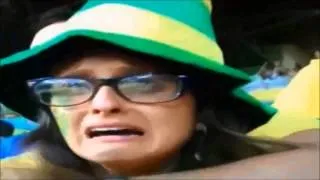 Brazilian Fans Crying: Brazil Vs. Germany 1-7 World Cup 2014