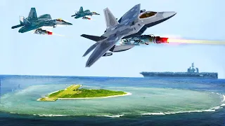 Tension Rises! US Air Force Deploys new F-22 Raptor with laser over South China sea