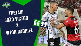 Flamengo x Corinthians: DEU BRIGA! Troca de empurrões e tapas entre João Victor e Vitor Gabriel