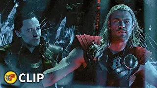 Thor & Loki Flying a Ship - Escape From Asgard Scene | Thor The Dark World (2013) Movie Clip HD 4K