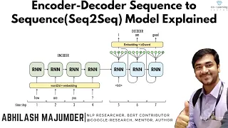 Encoder-Decoder Sequence to Sequence(Seq2Seq) model explained by Abhilash | RNN | LSTM | Transformer