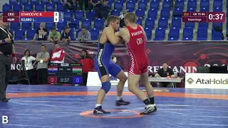 Repechage GR - 75 kg: B. STARCEVIC (CRO) df. L. SZABO (HUN), 5-0