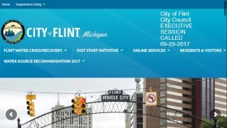 Flint City Council SPECIAL  Meeting 092917