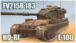 Ho-Ri, FV215b 183 & E 100 • WoT Blitz Gameplay