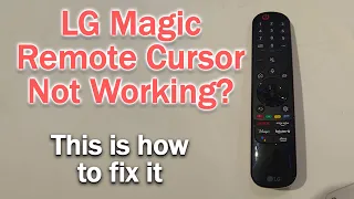 LG TV Magic Remote Cursor Not Working / Pointer Not Working? Do This...