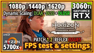 Horizon Forbidden West PC (Patch 1.2) - Ryzen 7 5700X & RTX 3060 Ti - FPS Test and Settings