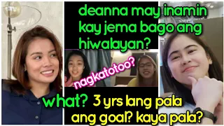 deanna may inamin kay jema bago maghiwalay? 3 yrs pala ang goal? dami tuloy napaisip at nagreact?