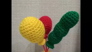 Игрушка амигуруми. Воздушные шары. МК крючком. (Crochet balloons)