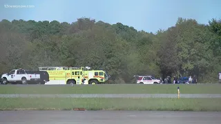 1 dead, 2 critically hurt after small plane crashes at Newport News airport