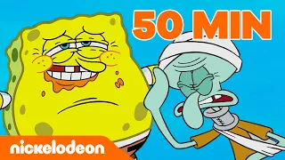 SpongeBob | De grappigste seizoen 10 momenten - 50 minuten van SpongeBob! | Nickelodeon Nederlands