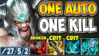 TRYNDAMERE, BUT EVERY AUTO ATTACK CRITS FOR 3000 DAMAGE! (ONE AUTO = ONE KILL)