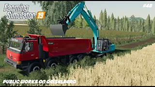 Kobelco SK210 | Public Works | Geiselberg | Farming Simulator 19 | Episode 48