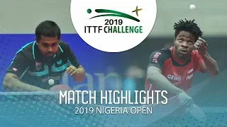 Soumyajit Ghosh vs Olajide Omotayo | 2019 ITTF Nigeria Open Highlights (R64)