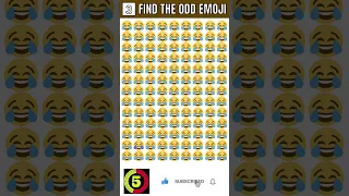 FIND THE ODD EMOJI PART 50 #shorts  #howgoodareyoureyes #emojichallenge #spotthedifference