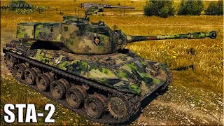 STA-2 внизу списка 🌟 ДУРАКАМ ВЕЗЁТ 🌟 World of Tanks бой на прем танке 8 уровня