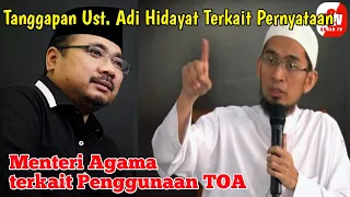 Tanggapan ust Adi Hidayat Terkait Toa Mesjid Dengan Suara Anj!Ng.