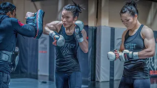 UFC CRAZY STRENGTH & CONDITIONING😮💪 - Weili Zhang