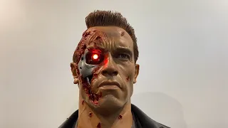 Queen Studios Terminator 2 T-800 Battle Damaged Life Size Bust Review