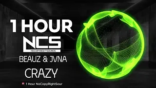 [1 HOUR] BEAUZ & JVNA - Crazy - Electronic Pop - NCS - Copyright Free Music