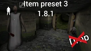 Granny 1.8.1 - Sewer escape in Extreme mode (Without button Drop) Item preset 3