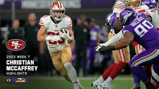 Christian McCaffrey's Best Plays vs. Vikings | 49ers