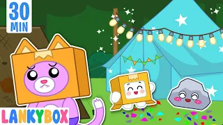 Foxy, Don't Be Sad - Let's Go Camping Together! | LankyBox Channel Kids Cartoon