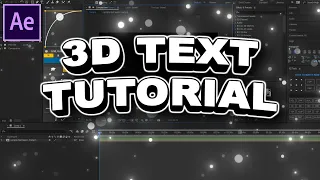 How To Make 3D Text In After Effects (NO ELEMENT NEEDED)