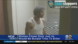 Woman Closes Door On Would-Be Robber