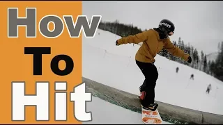 How To Hit A Flat Tube or Rail On a Snowboard - Arapahoe Basin Colorado #snowboarding #colorado