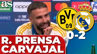 CARVAJAL, RUEDA PRENSA HÉROE CHAMPIONS completa hoy | Borussia Dortmund 0 Real Madrid 2