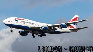 Microsoft Flight Simulator 2020 - London - Munich - Full Flight - Wing View