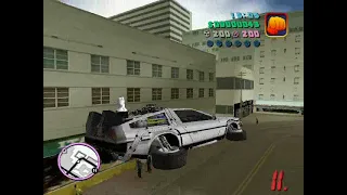 GTA:VICE CITY Back To The Future 0.2e Glitch Delorean