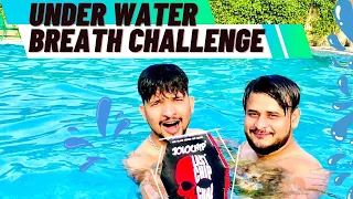 Last To Breath Wins 🎁 || Loser Will Eat Jolochip -Underwater Breath Challenge