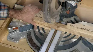 Woodworking Tip: Simple Miter Saw Holddown