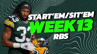 MUST START and SIT Running Backs for Week 13!