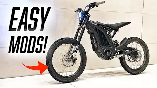 TOP 5 EASIEST MODS FOR SURRON ON AMAZON! (best cheap ebike mods)