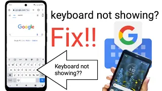 how to fix keyboard not showing on Android phone