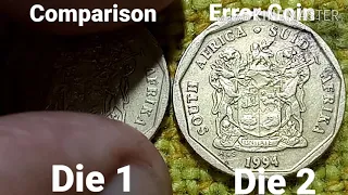 South Africa Coin Error 20 Cents 1994  vlog#93