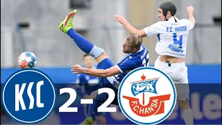 Karlsruher SC vs Hansa Rostock 2-2 Highlights | All Goals | 19 December 2021