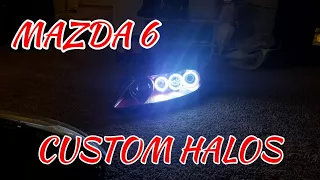 DIY Mazda 6 Halo Headlights! | Pt.1