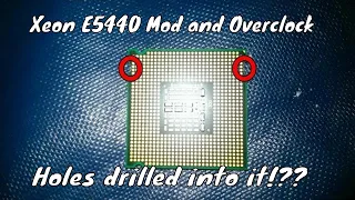 Modded Intel Xeon E5440     3.74Ghz overclock using air cooler!