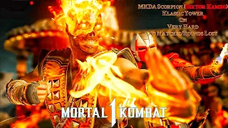 Mortal Kombat 1 - MKDA Scorpion (Sektor Kameo) Klassic Tower On Very Hard No Matches/Rounds Lost