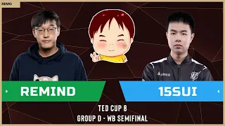 WC3 - TeD Cup 8 - WB Semifinal: [NE] ReMinD vs. 15sui [HU] (Group D)