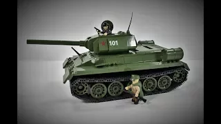 Cobi SMALL ARMY WW2 (2476) T 34-85 Quick build + review