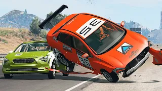 Realistic Racing Crashes #34 | BeamNG Drive