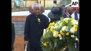 Former president attends funeral of son who died from Aids