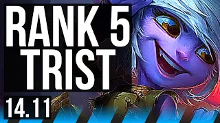 TRISTANA vs LUX (MID) | 12k comeback, Rank 5 Trist, 54k DMG, Godlike | EUW Challenger | 14.11