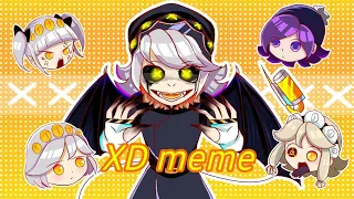 XD MEME/AU MURDER DRONES/ Vampire N, Vampire V, Vampire J, human Uzi, Vampire Cyn