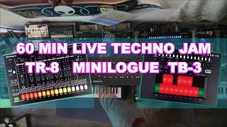 LIVE Techno Hybrid set / how to JAM 60 min / from techhouse to D&B