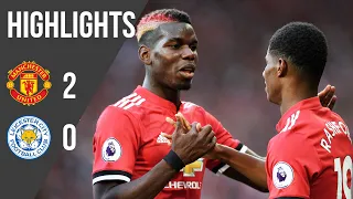 Manchester United 2-0 Leicester (17/18) | Premier League Highlights | Manchester United